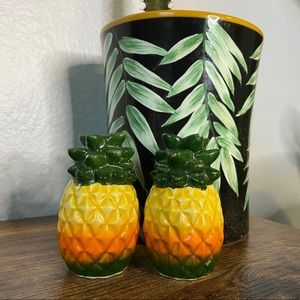 Vintage pineapple salt and pepper shakers